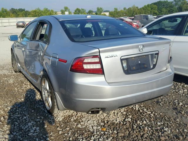 19UUA662X8A049515 - 2008 ACURA TL SILVER photo 3