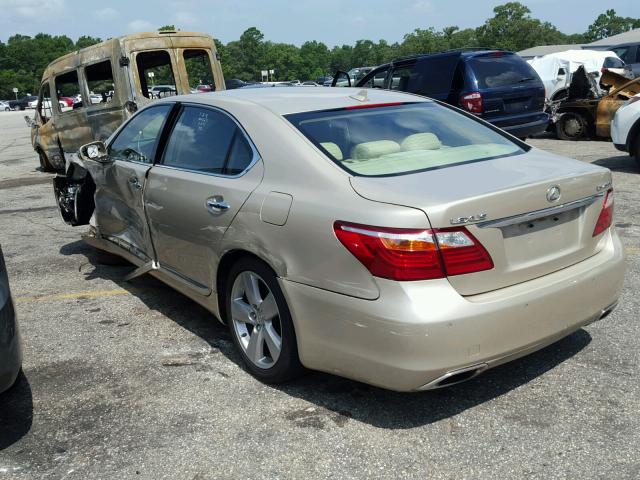 JTHGL5EF5A5040738 - 2010 LEXUS LS 460L BEIGE photo 3