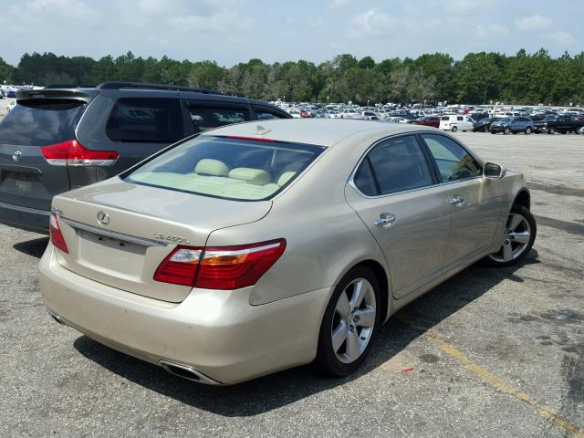 JTHGL5EF5A5040738 - 2010 LEXUS LS 460L BEIGE photo 4