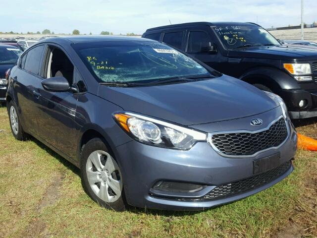 KNAFK4A6XG5606110 - 2016 KIA FORTE BLUE photo 1