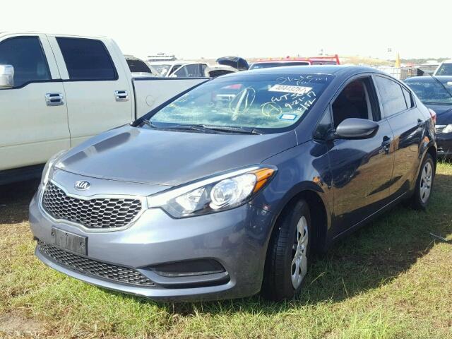 KNAFK4A6XG5606110 - 2016 KIA FORTE BLUE photo 2