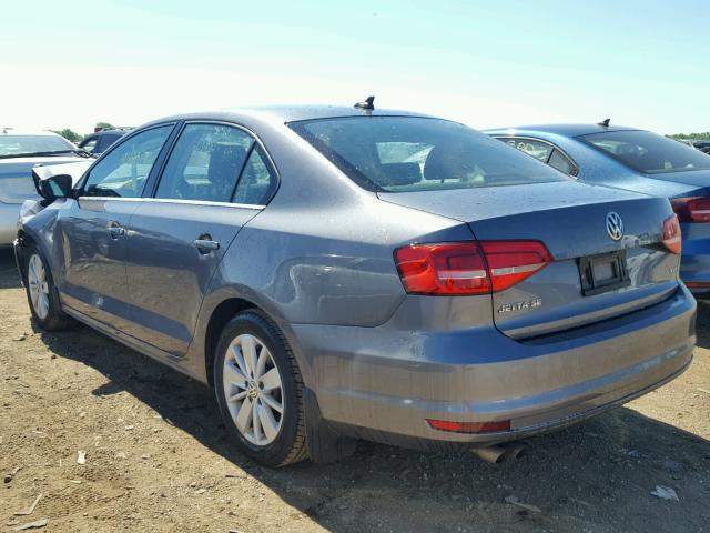 3VW3A7AJ0FM338379 - 2015 VOLKSWAGEN JETTA TDI BLUE photo 3