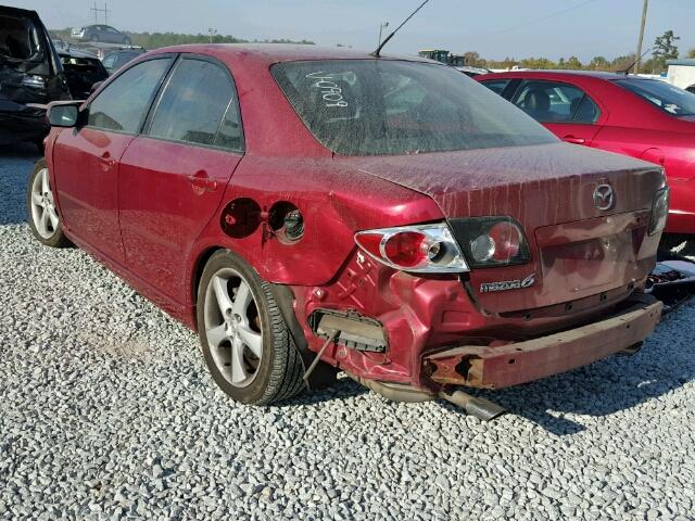 1YVHP80C875M60909 - 2007 MAZDA 6 I MAROON photo 3