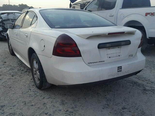 2G2WP552861273699 - 2006 PONTIAC GRAND PRIX WHITE photo 3
