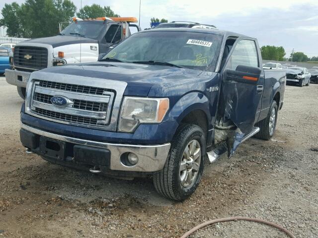 1FTFX1EF0DFA17571 - 2013 FORD F150 SUPER BLUE photo 2