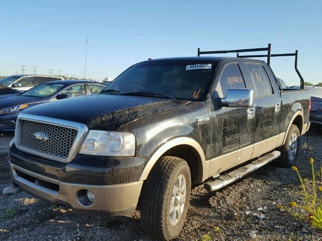 1FTPW14576FA81206 - 2006 FORD F150 BLACK photo 2