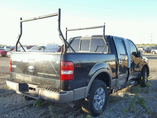 1FTPW14576FA81206 - 2006 FORD F150 BLACK photo 4