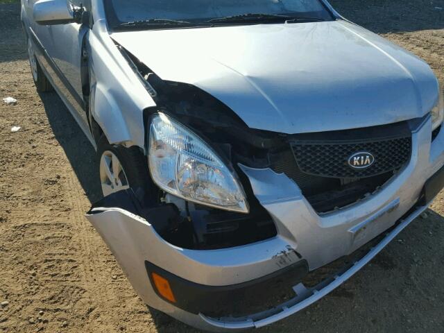 KNADE123286344256 - 2008 KIA RIO BASE SILVER photo 9