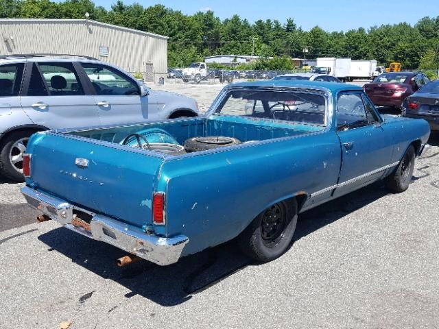 133805K164485 - 1965 CHEVROLET EL CAMINO TURQUOISE photo 4