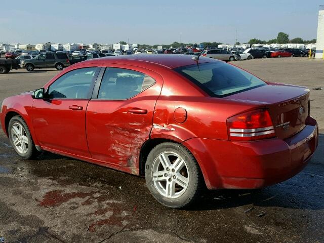 1B3LC56K88N291664 - 2008 DODGE AVENGER SX RED photo 9