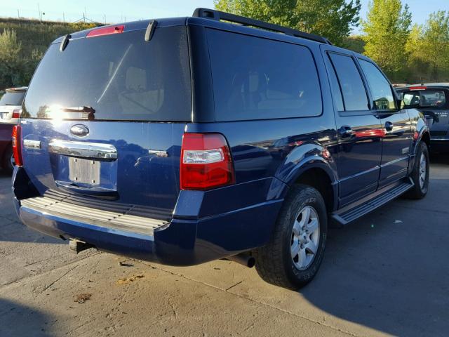 1FMFK16508LA50190 - 2008 FORD EXPEDITION BLUE photo 4