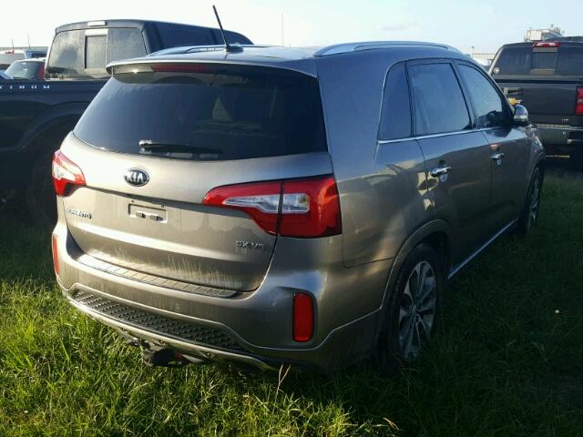 5XYKW4A71FG659105 - 2015 KIA SORENTO SX SILVER photo 4