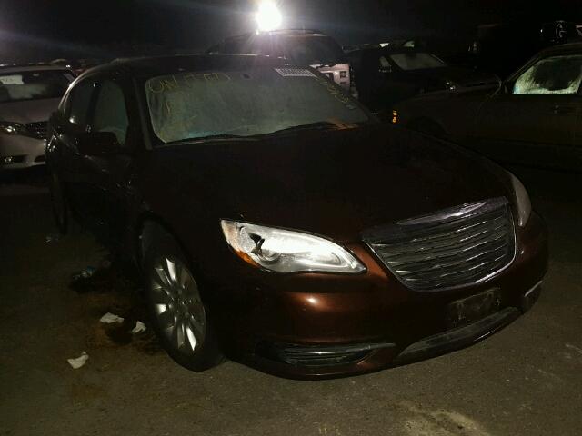 1C3CCBAB9DN623386 - 2013 CHRYSLER 200 LX BROWN photo 1