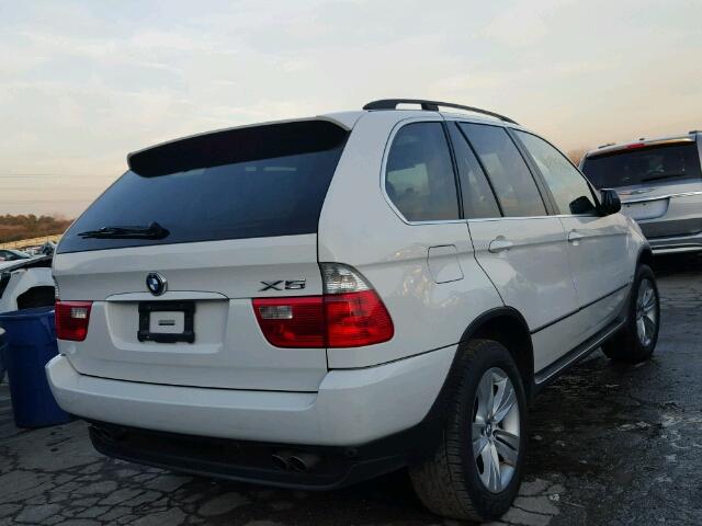 5UXFB53516LV22523 - 2006 BMW X5 4.4I WHITE photo 4