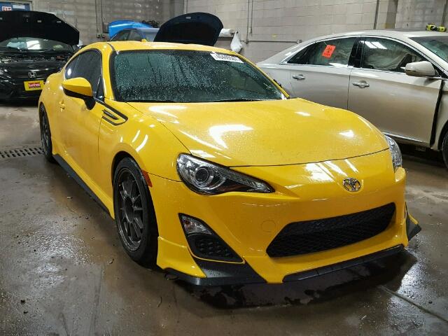 JF1ZNAA15F8706273 - 2015 TOYOTA SCION FR-S YELLOW photo 1