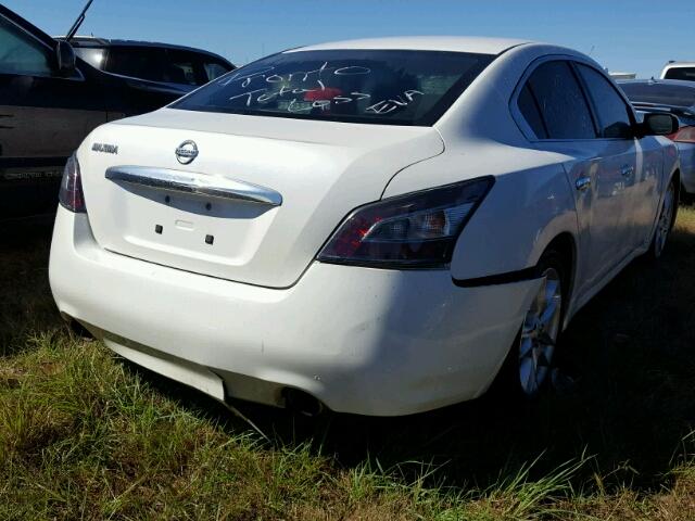 1N4AA5AP9DC803149 - 2013 NISSAN MAXIMA S WHITE photo 4