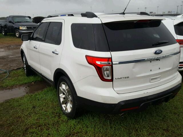 1FMHK7F83BGA71458 - 2011 FORD EXPLORER L WHITE photo 3