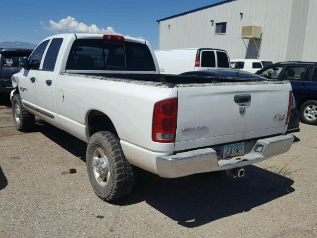 3D7KS28C56G125423 - 2006 DODGE RAM 2500 S WHITE photo 3