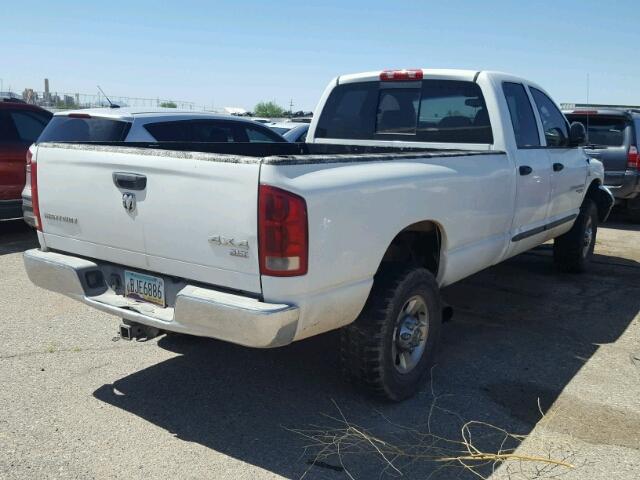 3D7KS28C56G125423 - 2006 DODGE RAM 2500 S WHITE photo 4