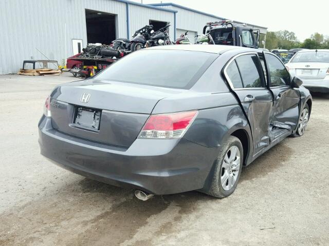 1HGCP26429A109552 - 2009 HONDA ACCORD LXP GRAY photo 4