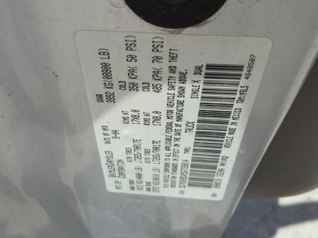 3D7KR28DX5G733814 - 2005 DODGE RAM 2500 S ვერცხლისფერი ფოტო 10