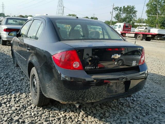 1G1AL58F587260794 - 2008 CHEVROLET COBALT BLACK photo 3