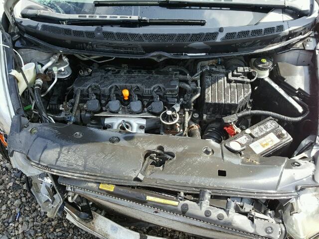 2HGFG12848H540149 - 2008 HONDA CIVIC EX SILVER photo 7