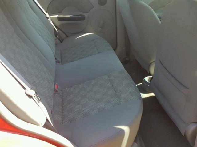 KL1TD52665B383459 - 2005 CHEVROLET AVEO BASE Բորդո լուսանկար 6