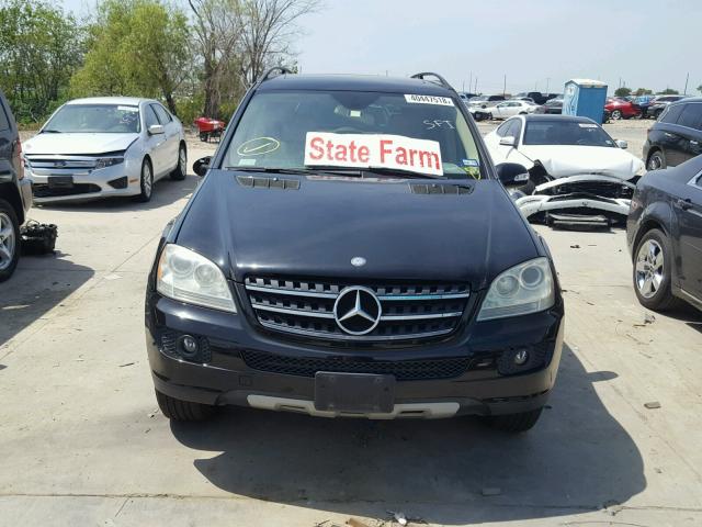 4JGBB86E27A233639 - 2007 MERCEDES-BENZ ML 350 BLACK photo 9