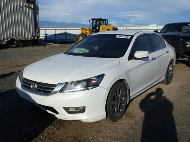 1HGCR2F57DA040904 - 2013 HONDA ACCORD WHITE photo 2