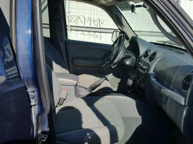 1J4GL48K27W574491 - 2007 JEEP LIBERTY SP BLUE photo 5
