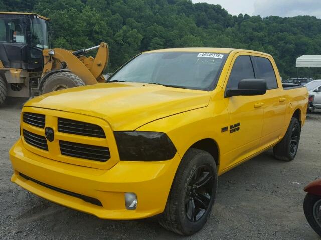 1C6RR7MT4GS335763 - 2016 RAM 1500 SPORT YELLOW photo 2