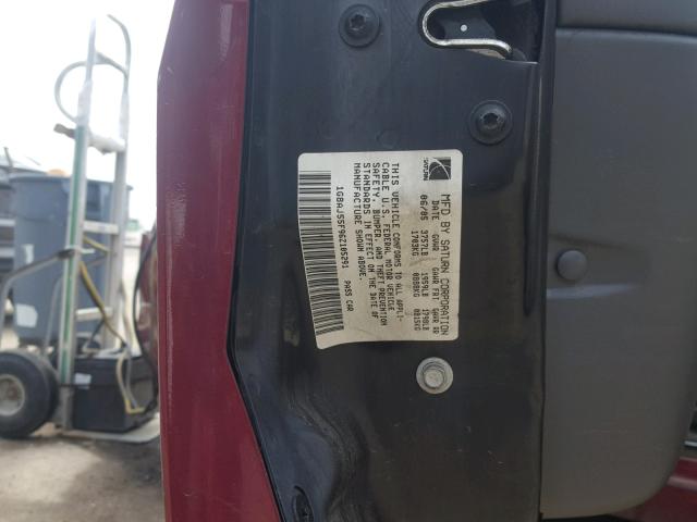 1G8AJ55F96Z105291 - 2006 SATURN ION LEVEL RED photo 10