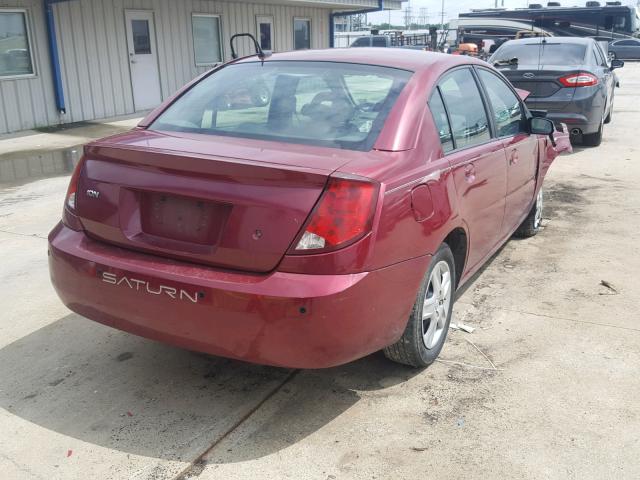 1G8AJ55F96Z105291 - 2006 SATURN ION LEVEL RED photo 4