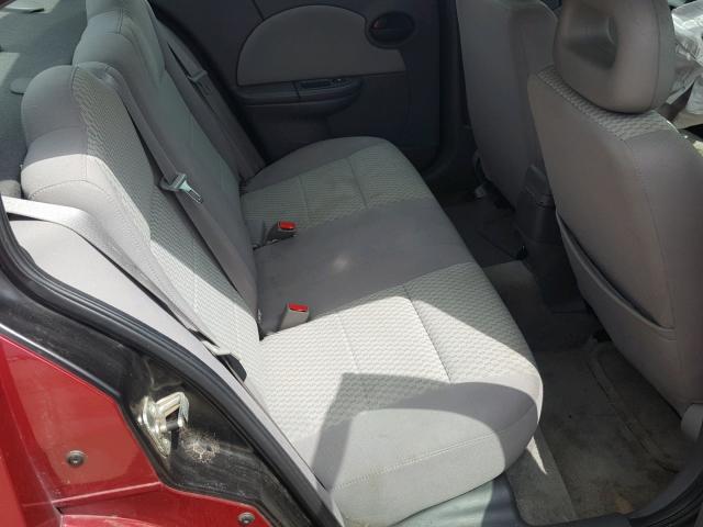 1G8AJ55F96Z105291 - 2006 SATURN ION LEVEL RED photo 6