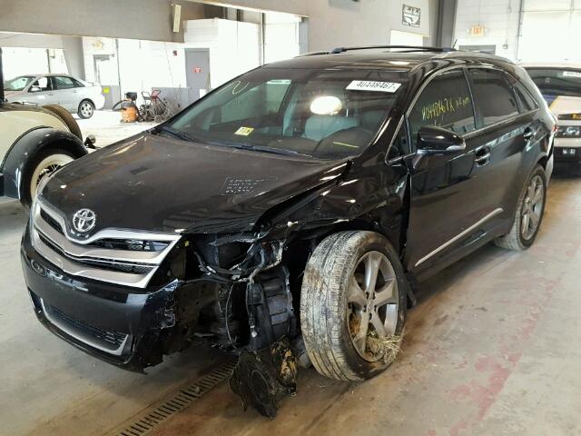 4T3BK3BB4EU106411 - 2014 TOYOTA VENZA BLACK photo 2