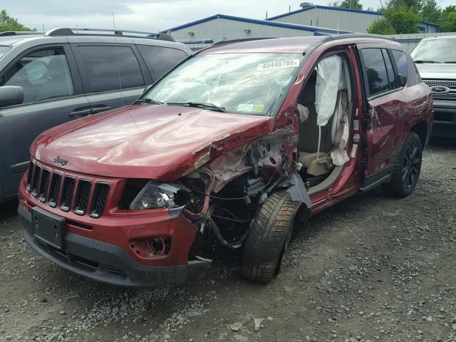 1C4NJDBB5FD218493 - 2015 JEEP COMPASS SP RED photo 2