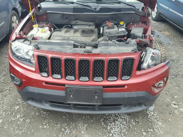 1C4NJDBB5FD218493 - 2015 JEEP COMPASS SP RED photo 7