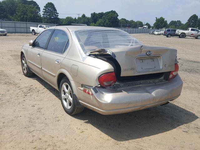 JN1CA31D11T620646 - 2001 NISSAN MAXIMA GXE GOLD photo 3