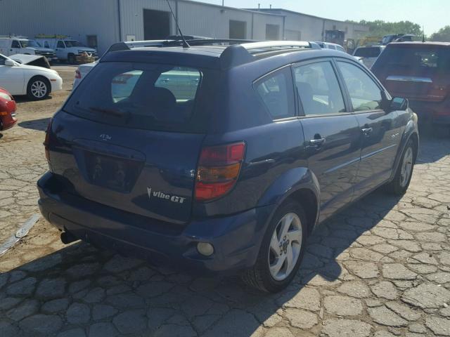 5Y2SN62L84Z449061 - 2004 PONTIAC VIBE GT BLUE photo 4