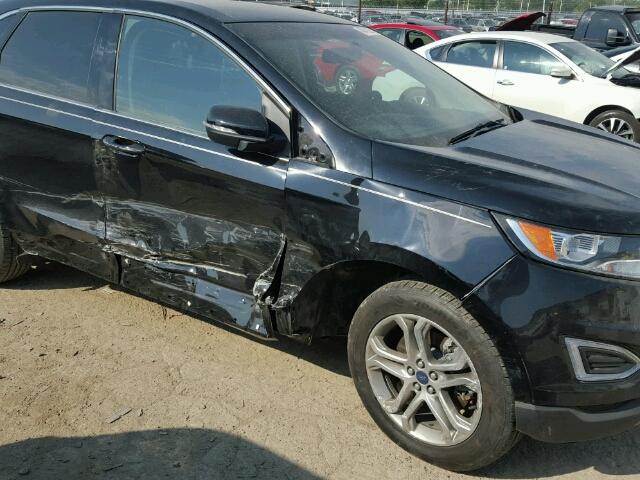 2FMPK4K96GBB12477 - 2016 FORD EDGE TITAN BLACK photo 9