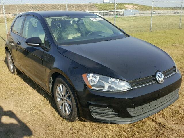 3VW917AUXGM001644 - 2016 VOLKSWAGEN GOLF BASE 黑色 照片 1