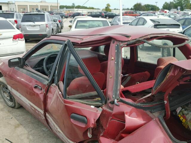 3MAPM10J5MR650188 - 1991 MERCURY TRACER RED photo 10