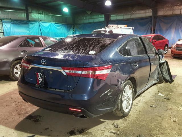 4T1BK1EB3FU173205 - 2015 TOYOTA AVALON XLE BLUE photo 4