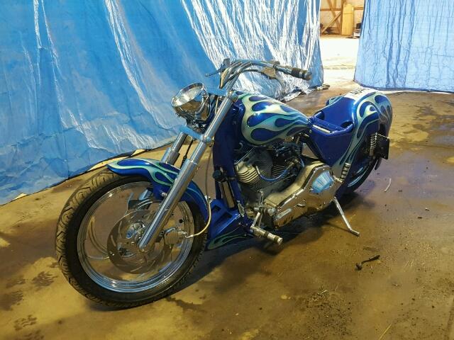 1HD1EGL10FY123423 - 1985 HARLEY-DAVIDSON FXRS BLUE photo 2