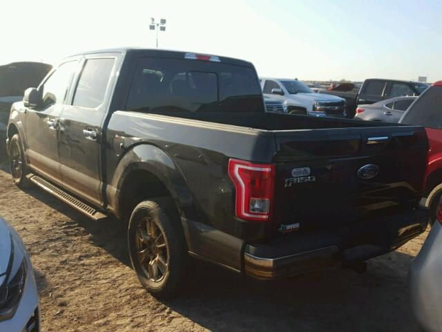 1FTEW1CF4GKE71609 - 2016 FORD F150 BLACK photo 3