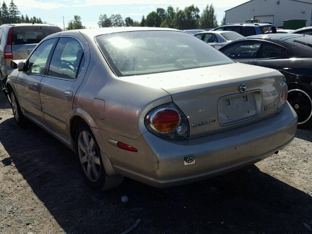 JN1DA31A63T407639 - 2003 NISSAN MAXIMA GLE BEIGE photo 3