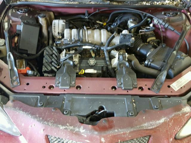 2G2WP522641354895 - 2004 PONTIAC GRAND PRIX Темно-червоний фото 7