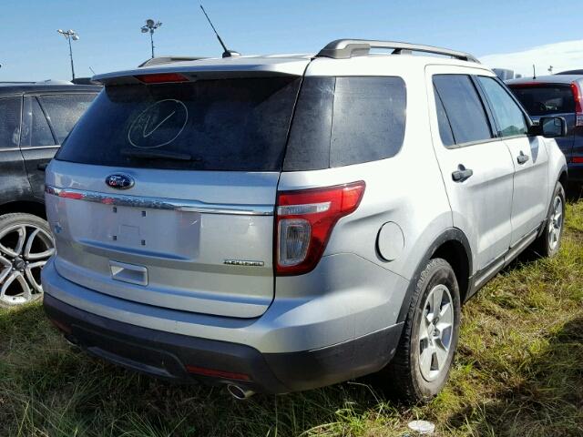 1FM5K7B85EGC46662 - 2014 FORD EXPLORER SILVER photo 4