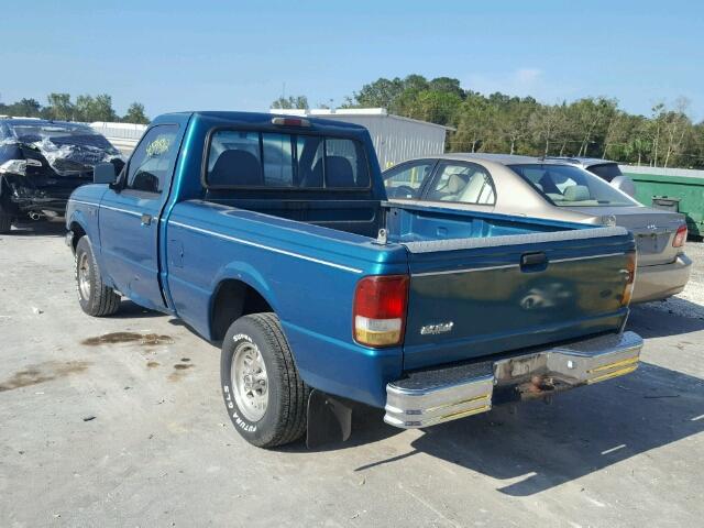 1FTCR10A6PTA12972 - 1993 FORD RANGER GREEN photo 3